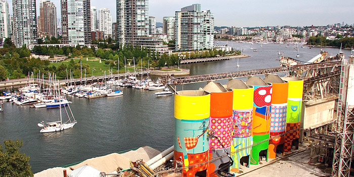 Silos de Granville Island, Vancouver, BC